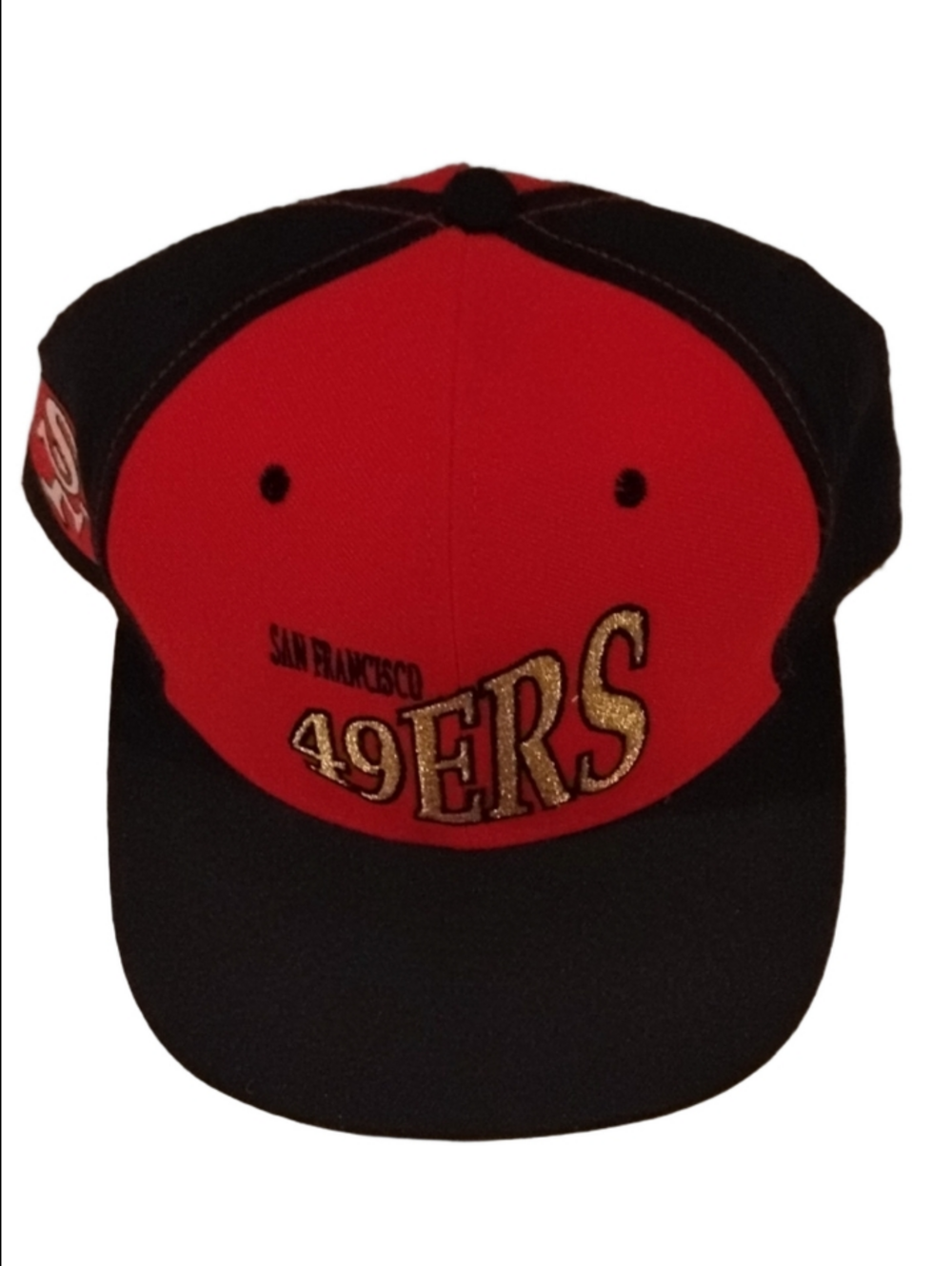 American Needle Vintage 90s SF 49ERS Red & Black Classic Snapback Hat